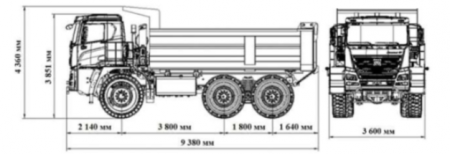 Внедорожный самосвал XCMG XG70A 